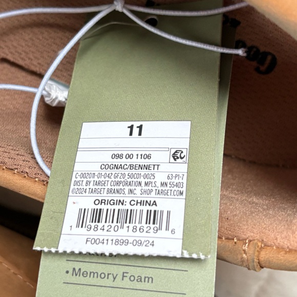 NWT Goodfellow Genuine Leather Loafers Cognac Bennett - Men’s Size 11 - Picture 2 of 8